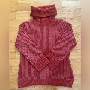 Cleo Brick Red Turtleneck Sweater